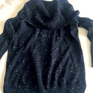 Loft navy speckle sweater